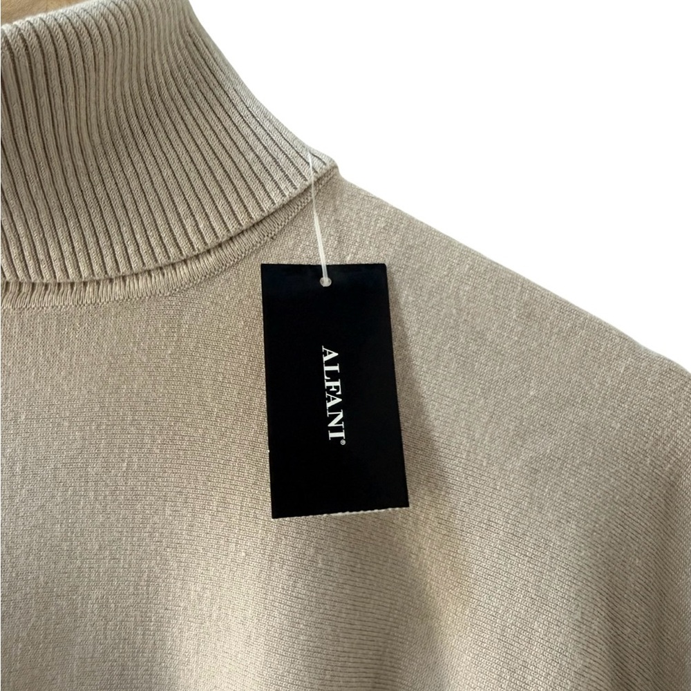 NWT Alfani Women’s Elegant Cream Beige Poncho Turtleneck Sweater! Small! NEW! - Picture 3 of 8